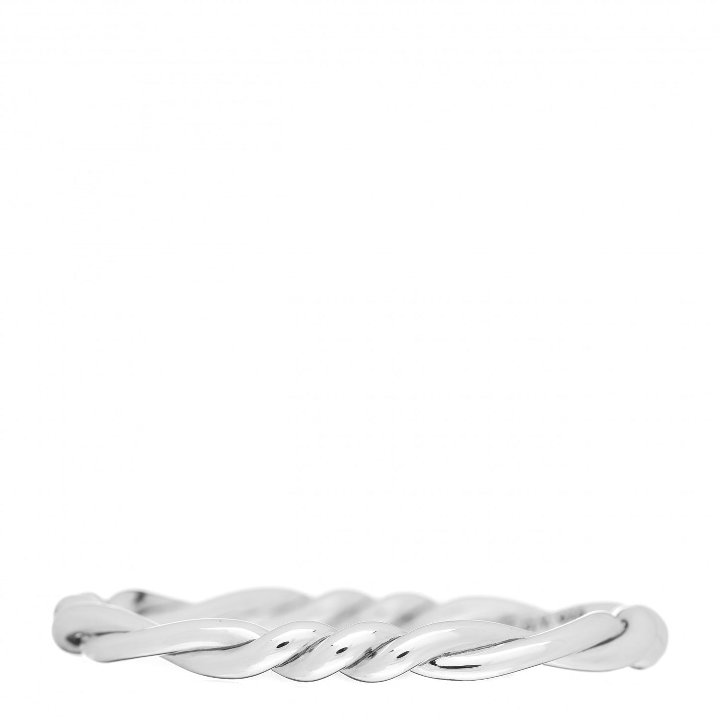 Sterling Silver Continuance Center Twist Bracelet