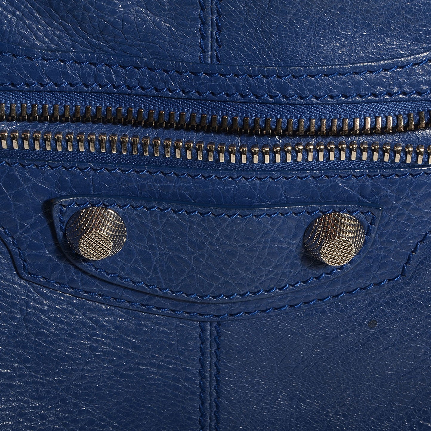 Agneau Giant 12 Silver Hardware Work Bleut Bleu Glacier