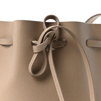 Mansur Gavriel Saffiano Mini Mini Bucket Bag Beige 8 of 10