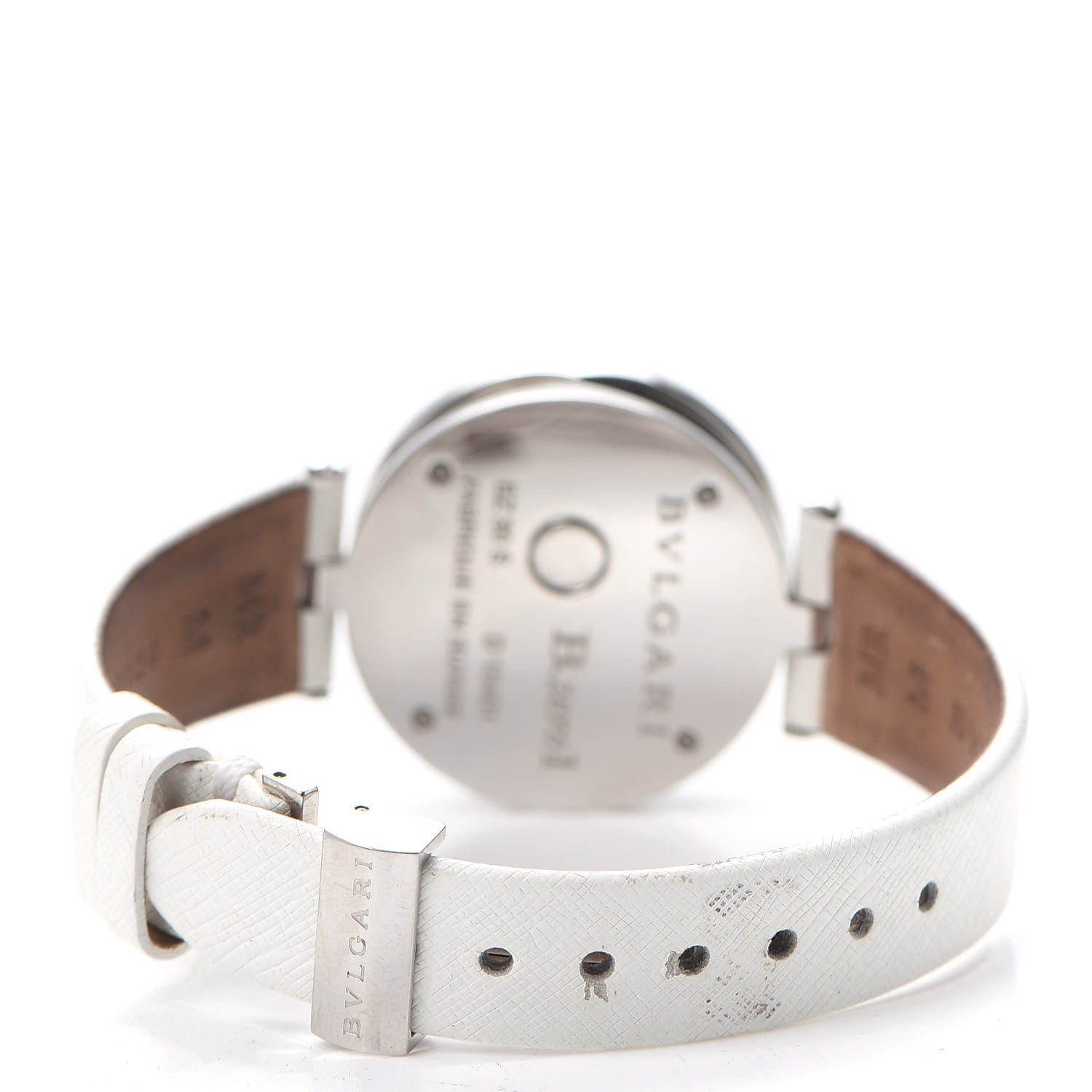 Bulgari Stainless Steel Calfskin Diamond Mother of Pearl 30mm B.zero1 Floral Quartz Watch 3 of 6