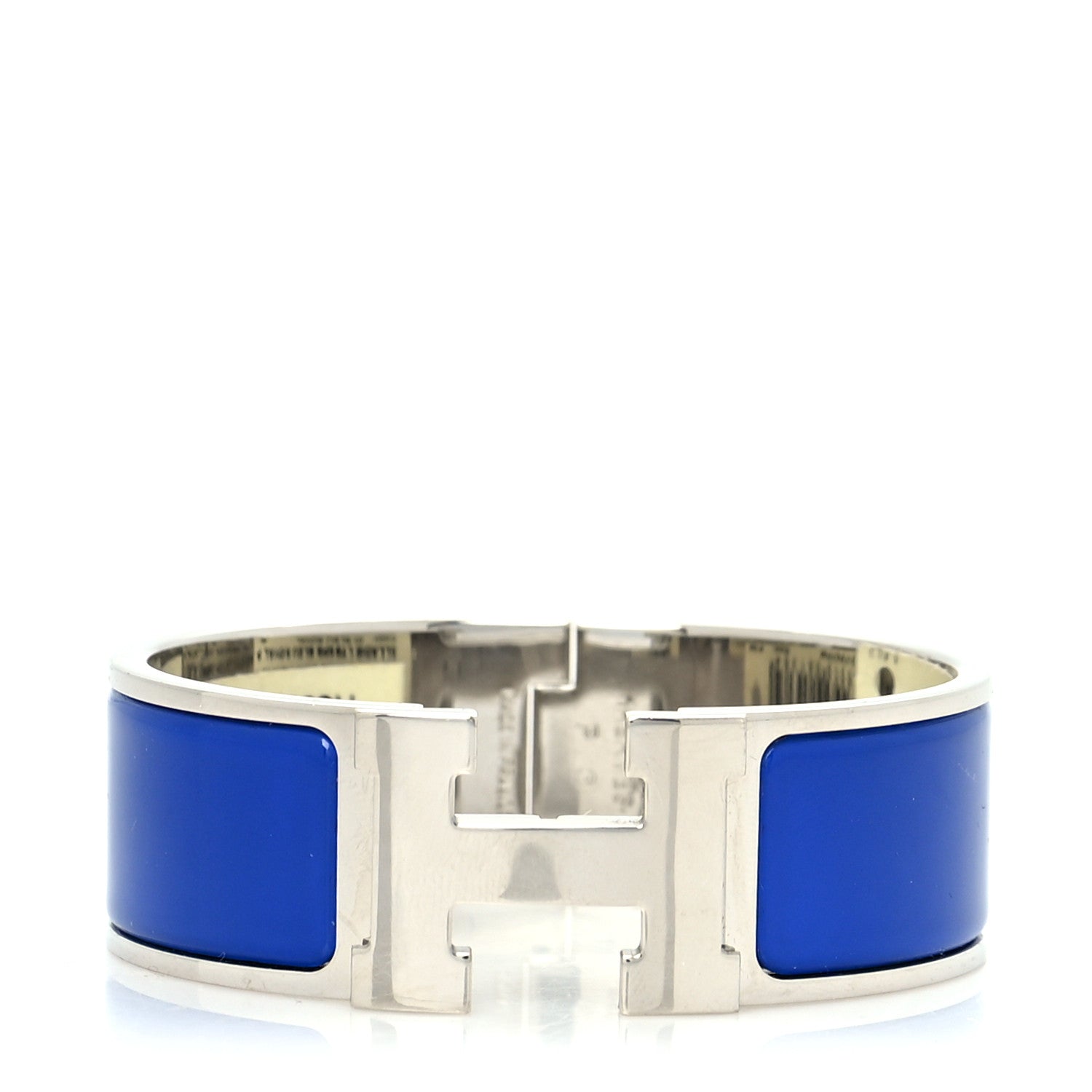 Hermes Enamel Wide Clic Clac H Bracelet PM Bleu Royal 1 of 6
