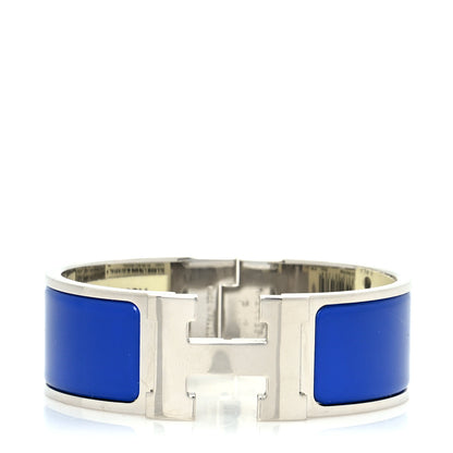 Hermes Enamel Wide Clic Clac H Bracelet PM Bleu Royal 1 of 6