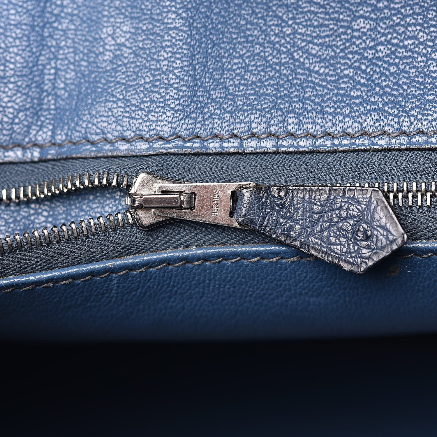 Hermes Ostrich Birkin 30 Bleu Roi 15 of 30