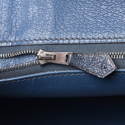 Hermes Ostrich Birkin 30 Bleu Roi 15 of 30