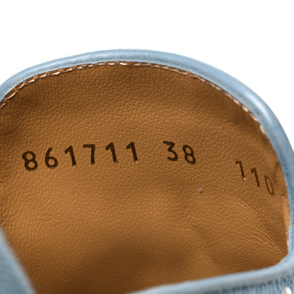 Gucci GG Denim Monogram Pearl Womens Princetown Slippers 38 Light Blue 10 of 10