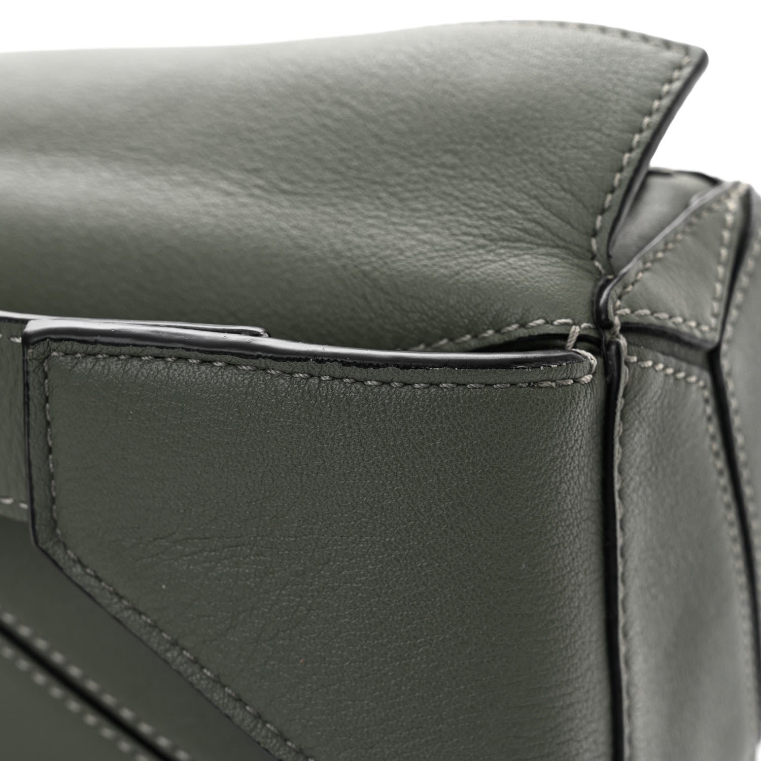 Loewe Calfskin Mini Puzzle Bumbag Dark Sage 13 of 13