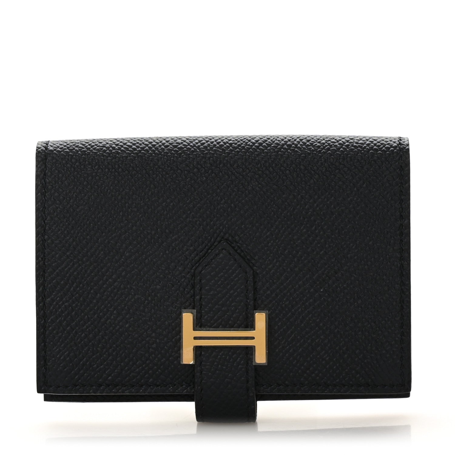 Hermes Epsom Bearn Card Holder Wallet Bleu Indigo 1 of 8