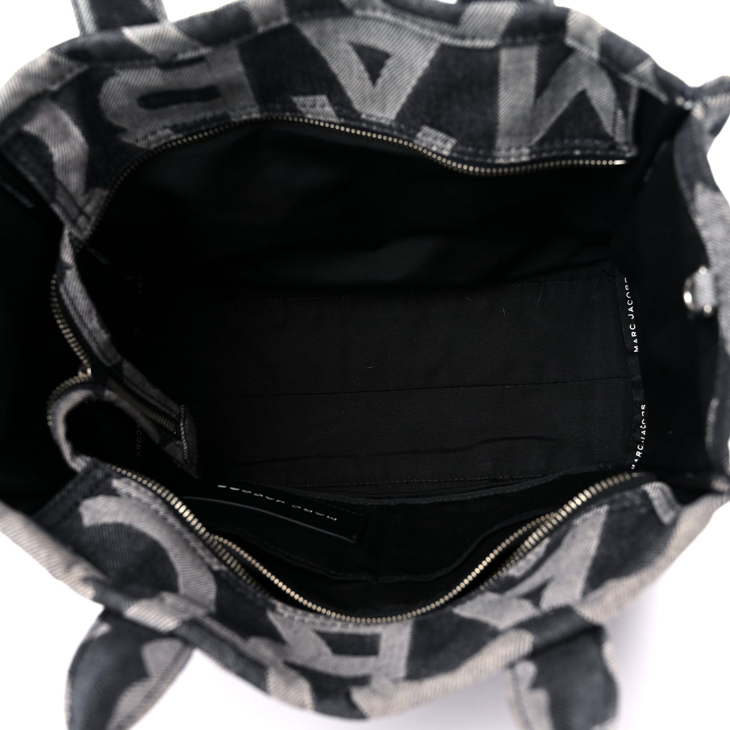 Denim Jacquard Medium The Monogram Tote Bag Denim Blue