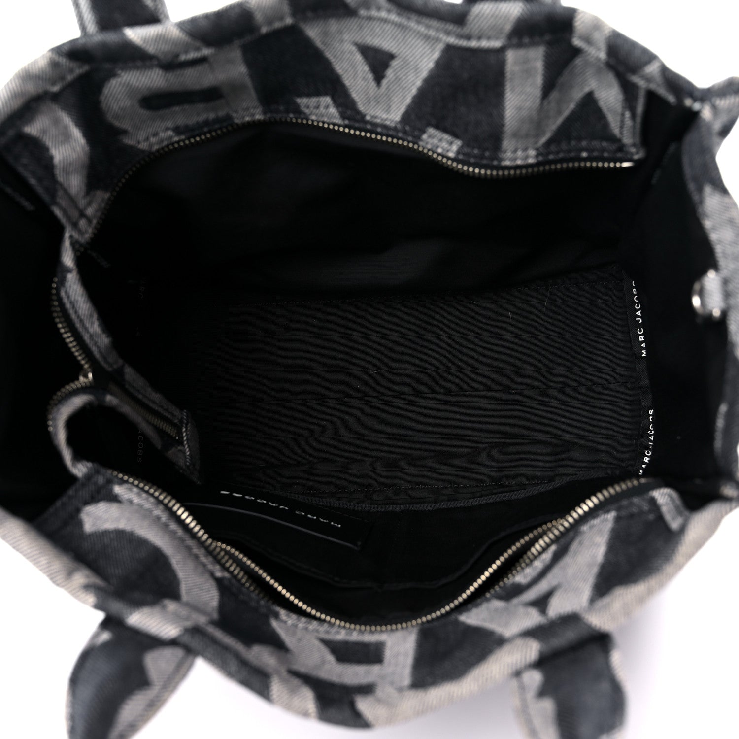 Marc Jacobs Denim Jacquard Medium The Monogram Tote Bag Denim Blue 5 of 18