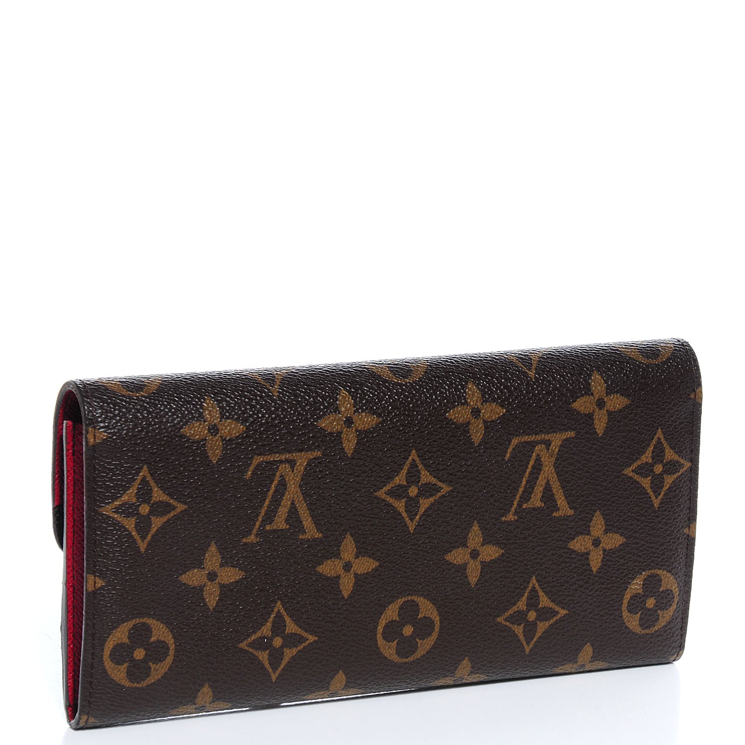 Louis Vuitton Monogram Emilie Wallet Red 3 of 8