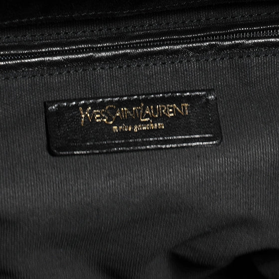 Leather Medium Downtown Tote Black