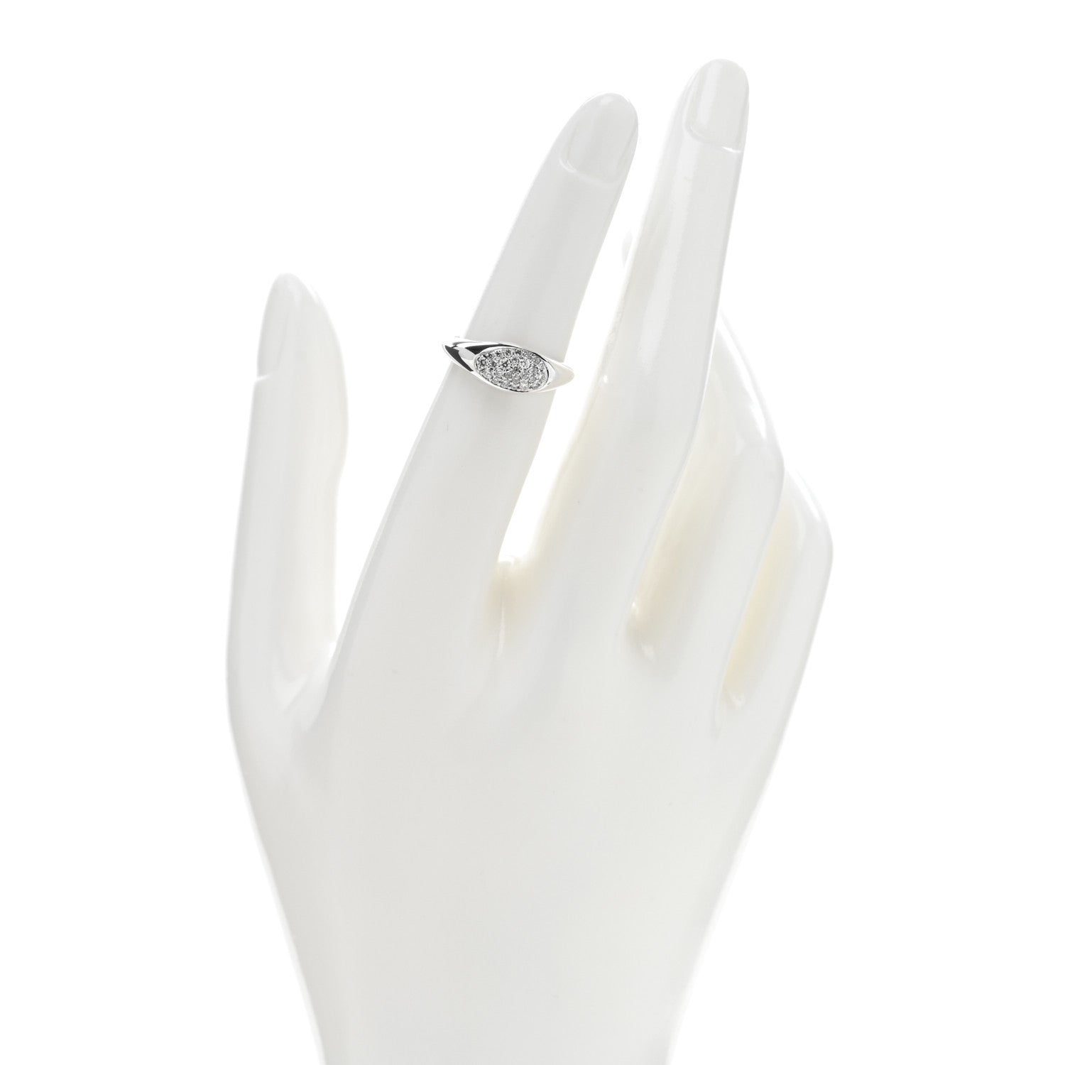 John Hardy Sterling Silver Diamond Pebble Ring 49 5 2 of 5