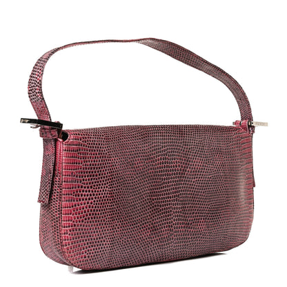 Fendi Lizard Baguette Red 2 of 14