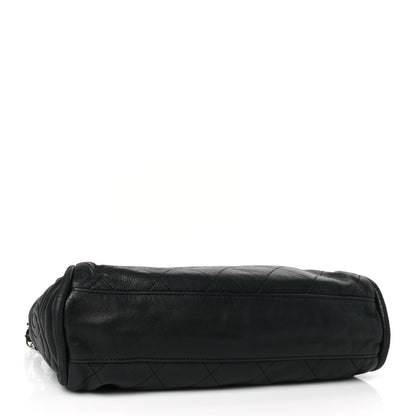 Chanel Lambskin Stitched Medium Ultimate Soft Tote Black 4 of 9