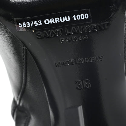 Saint Laurent Nappa Vendome Opyum Ankle Boots 36 Black 7 of 10