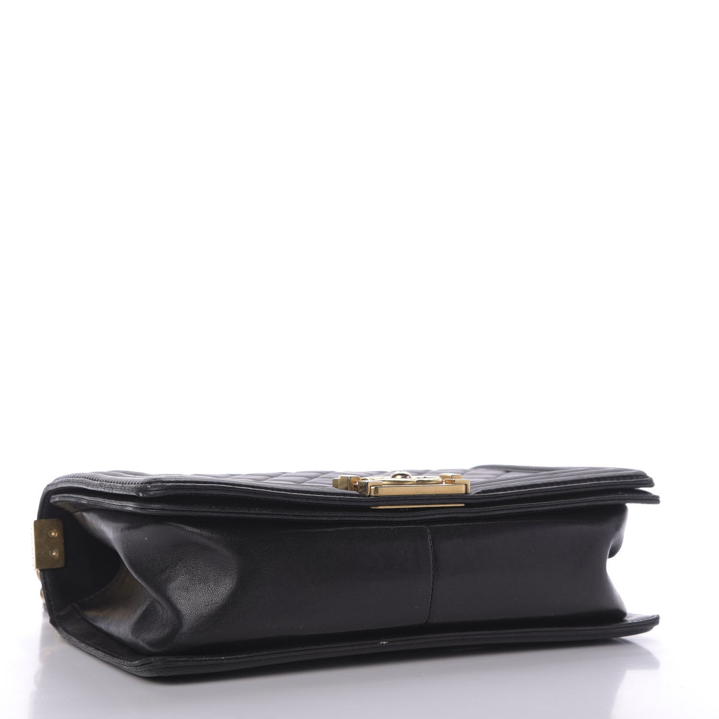 Lambskin Quilted Medium Boy Flap Dark Navy