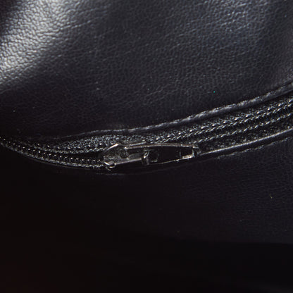 Chanel Calfskin Diamond Stitched Duffel Bag Black 10 of 11