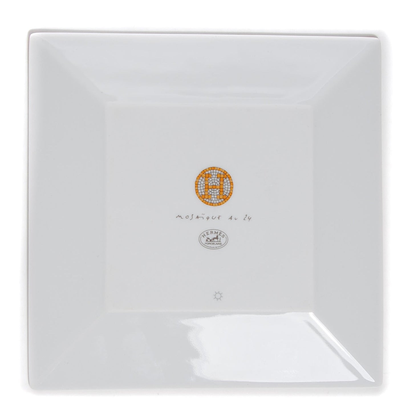 Porcelain Mosaique au 24 Square Plate Gift Box