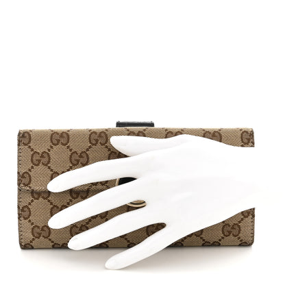 Gucci Monogram Eclipse Continental Wallet Black 2 of 12