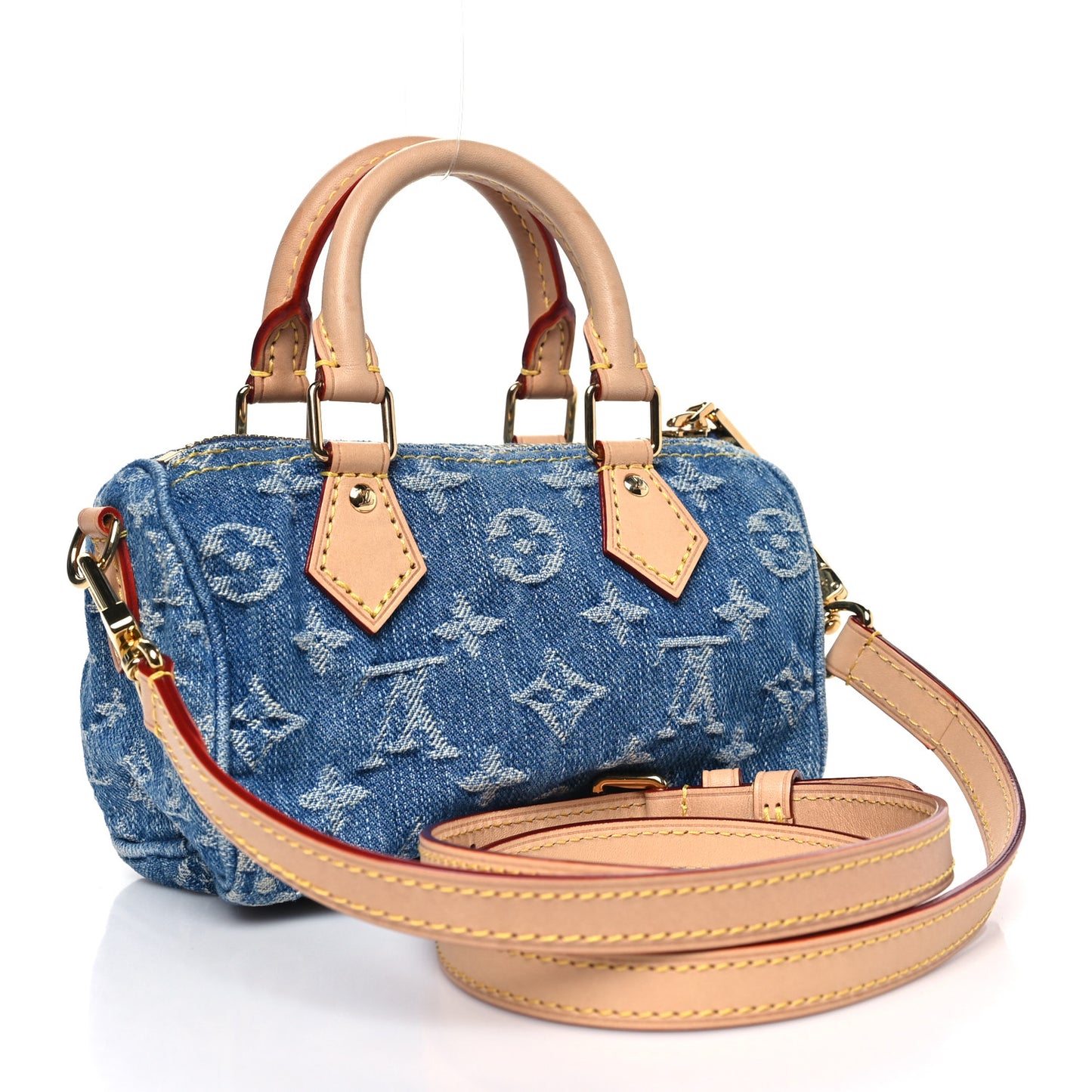 Monogram Denim Nano Speedy Blue