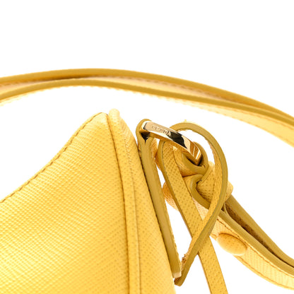Prada Saffiano Lux Re-Edition Mini Shoulder Bag Soleil 13 of 13