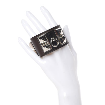 Hermes Box Collier De Chien CDC Bracelet Chocolate 2 of 9