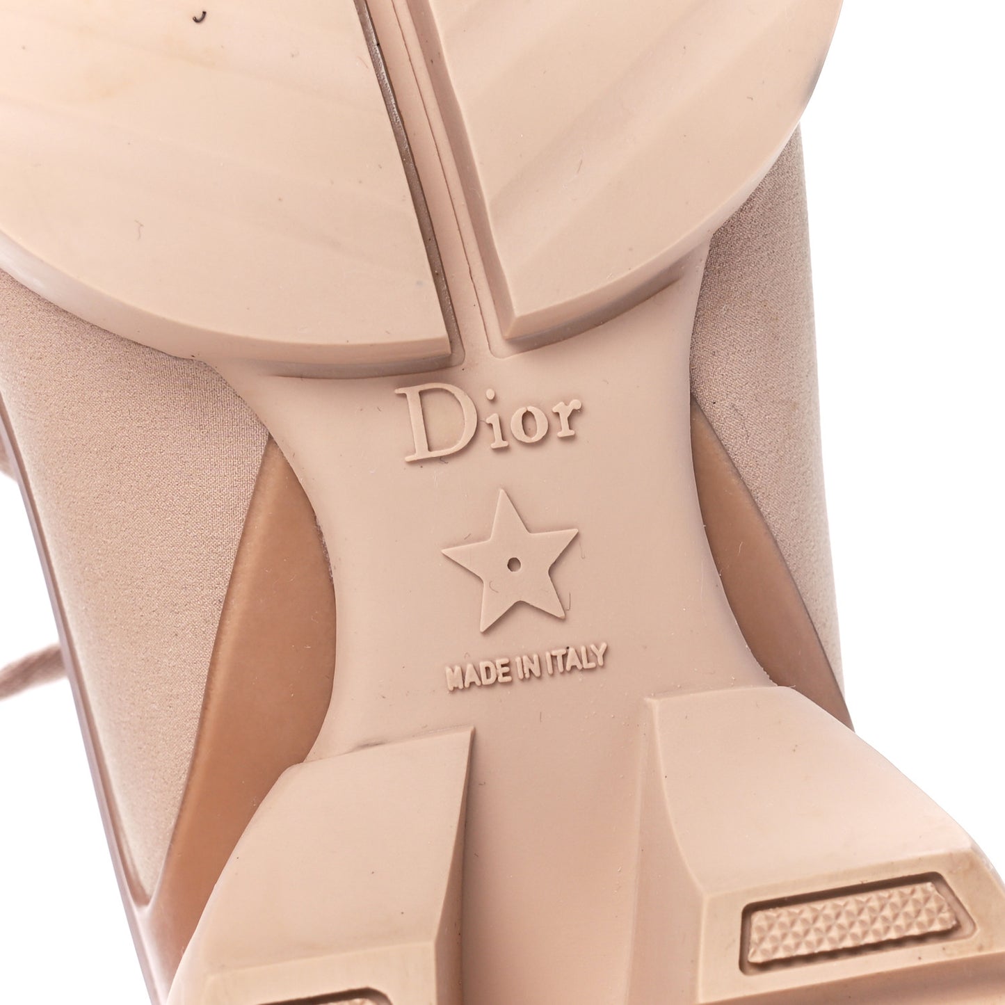 Neoprene Rubber Womens D-Connect Sneakers 37.5 Nude