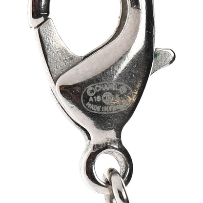 Chanel CC Crystal Teardrop Necklace Silver 6 of 6