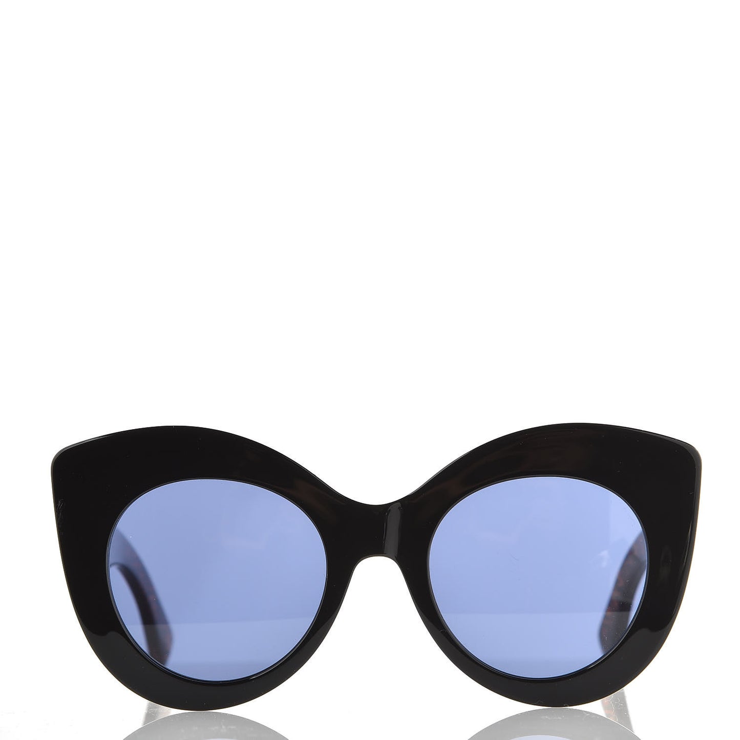 Acetate F is Fendi FF Oversized Butterfly Sunglasses FF 0306/S Black Havana