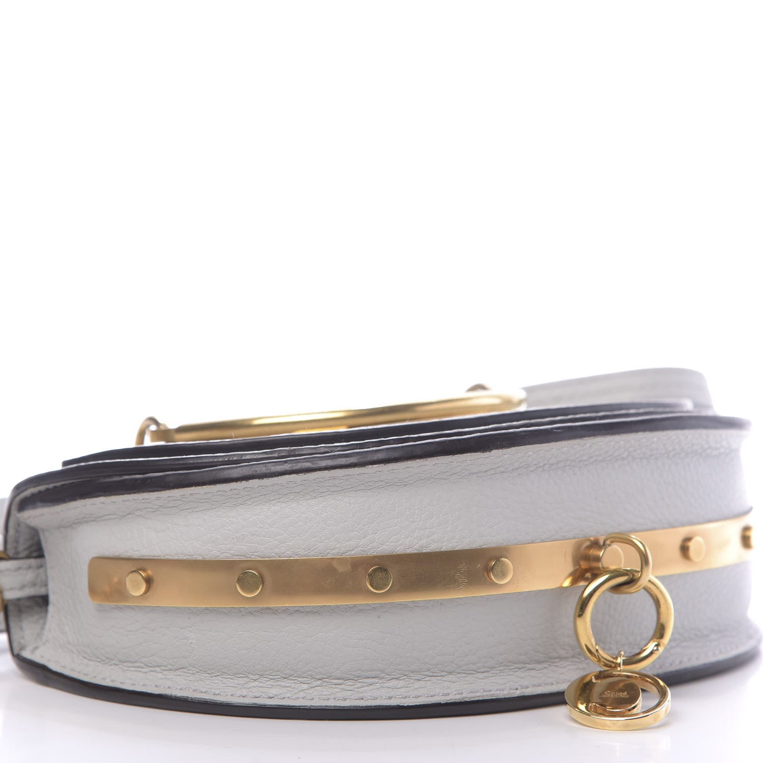 Chloe Calfskin Small Nile Bracelet Minaudiere Bag Airy Grey 6 of 16