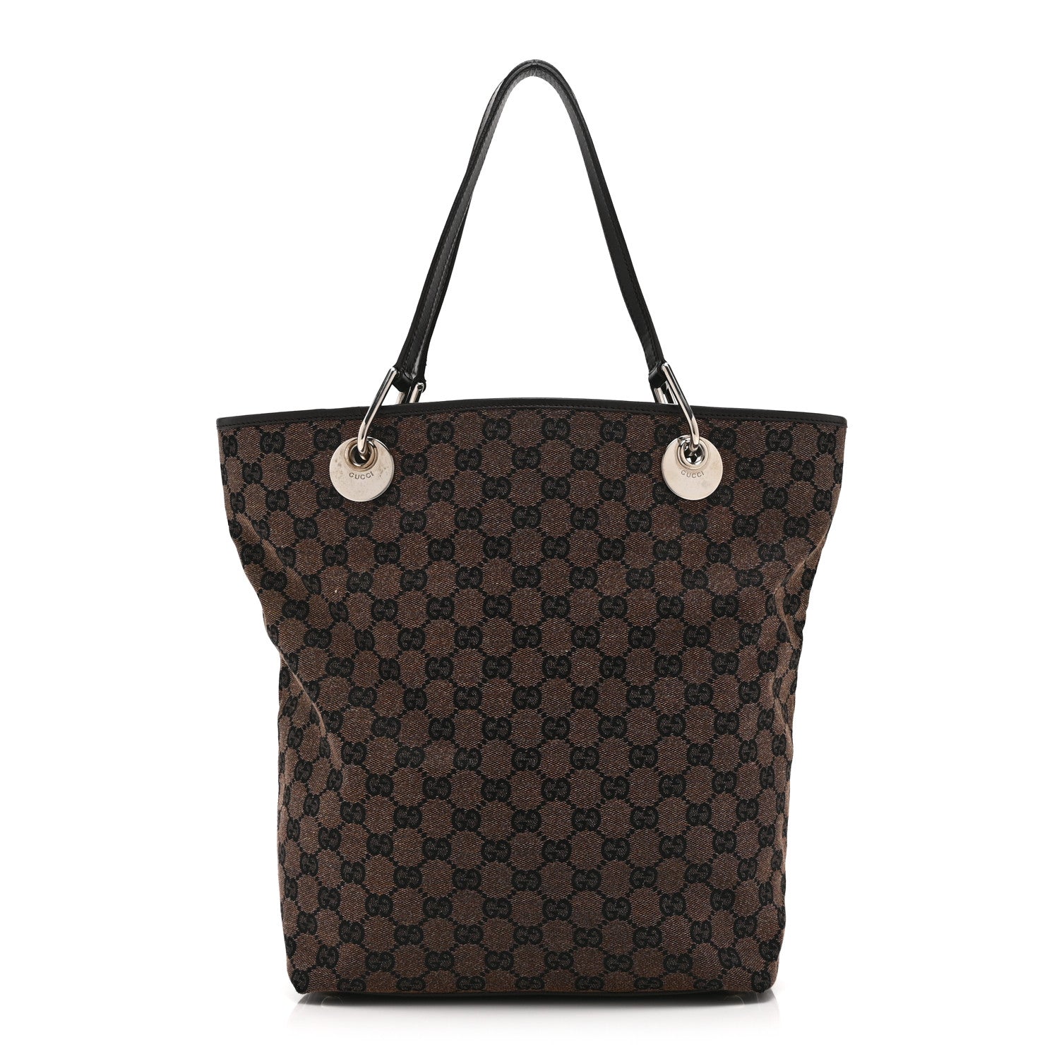Gucci Monogram Large Eclipse Tote Dark Brown 1 of 11