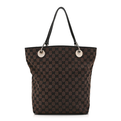 Gucci Monogram Large Eclipse Tote Dark Brown 1 of 11