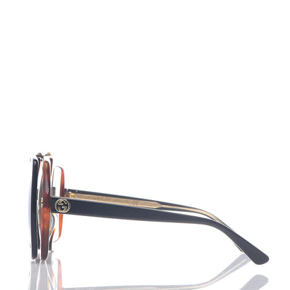 Gucci Acetate Oversized Flip Up Sunglasses GG0088S Tortoise Black 3 of 8