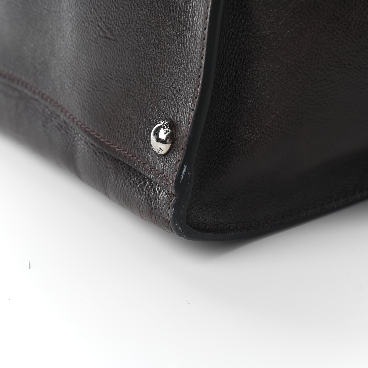 Prada Glace Calf Twin Pocket Tote Moro 10 of 11