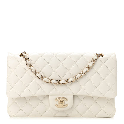 Chanel Caviar Quilted Medium Double Flap White 1 of 10