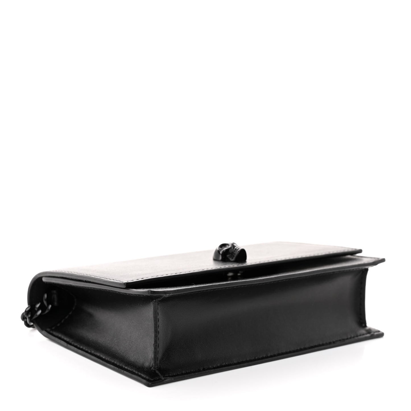 Calfskin Skull Small Crossbody Bag Black