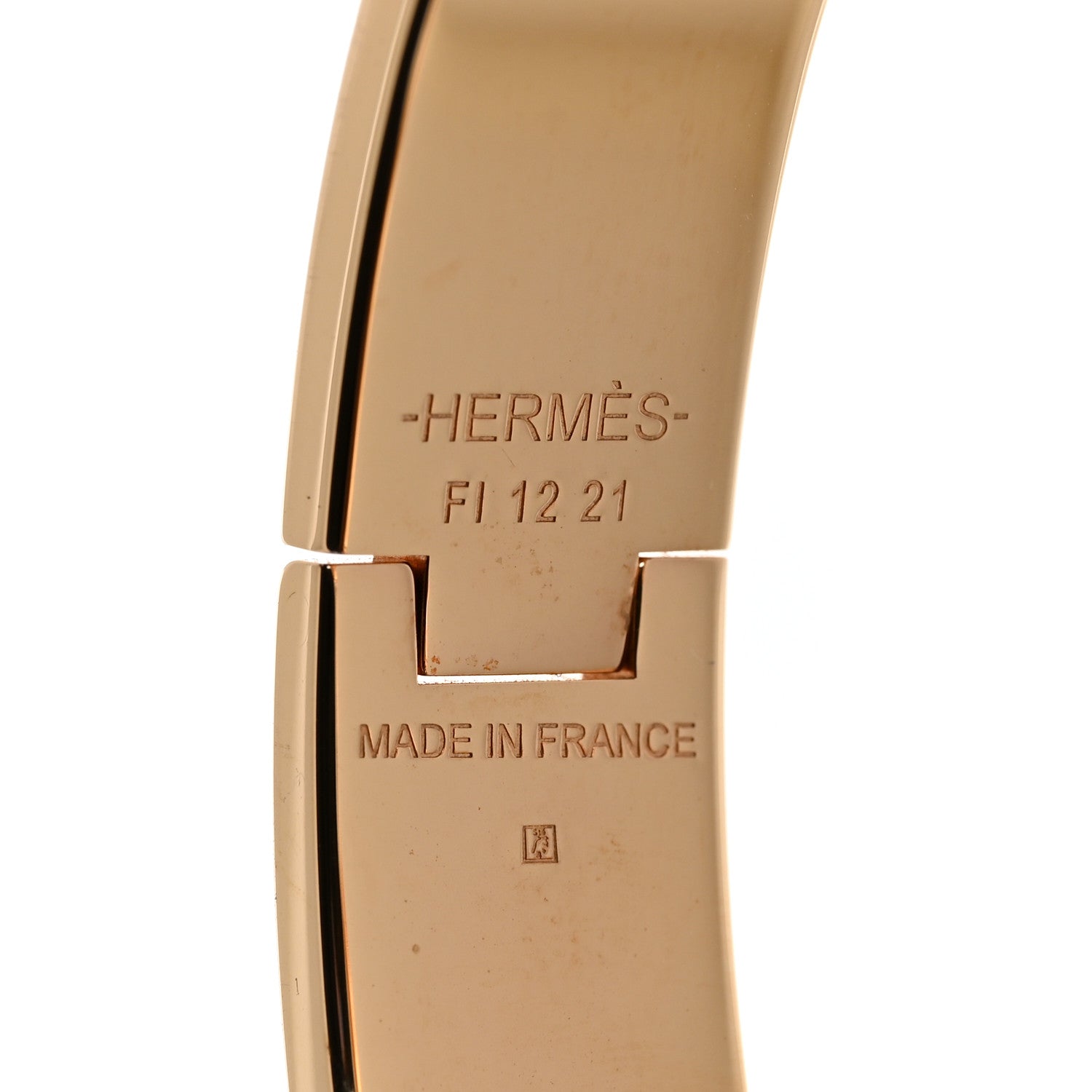 Hermes Enamel Narrow Clic Clac H Bracelet PM Creme 4 of 5