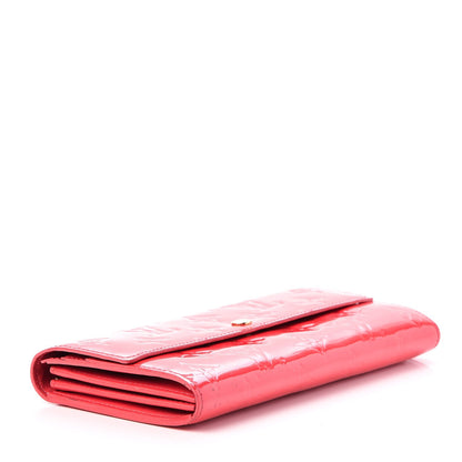 Louis Vuitton Vernis Sarah Wallet Rouge Grenadine 4 of 12
