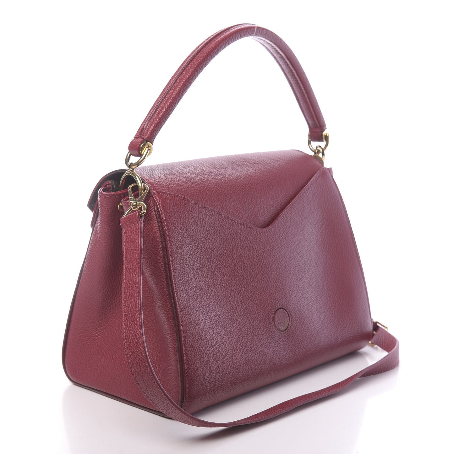 Grained Calfskin Monogram Double V Rubis