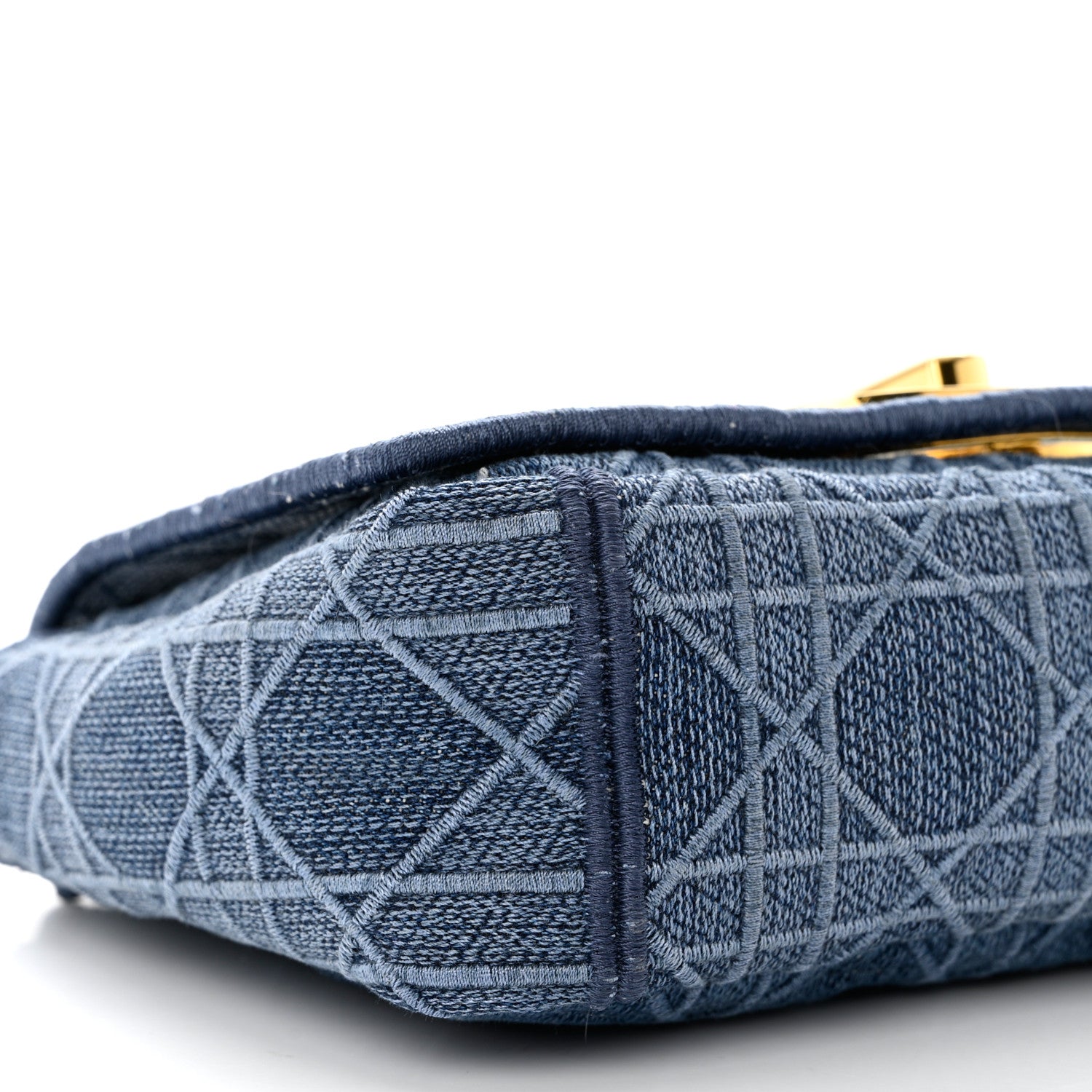 Christian Dior Denim Cannage Small Caro Bag Blue 7 of 8