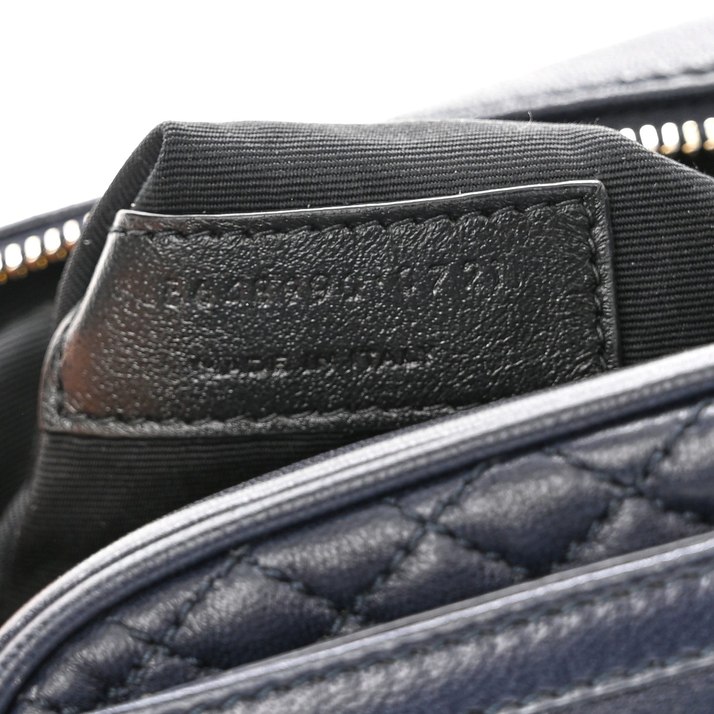 Lambskin Quilted Victoire Camera Bag Deep Marine
