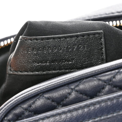 Saint Laurent Lambskin Quilted Victoire Camera Bag Deep Marine 7 of 10