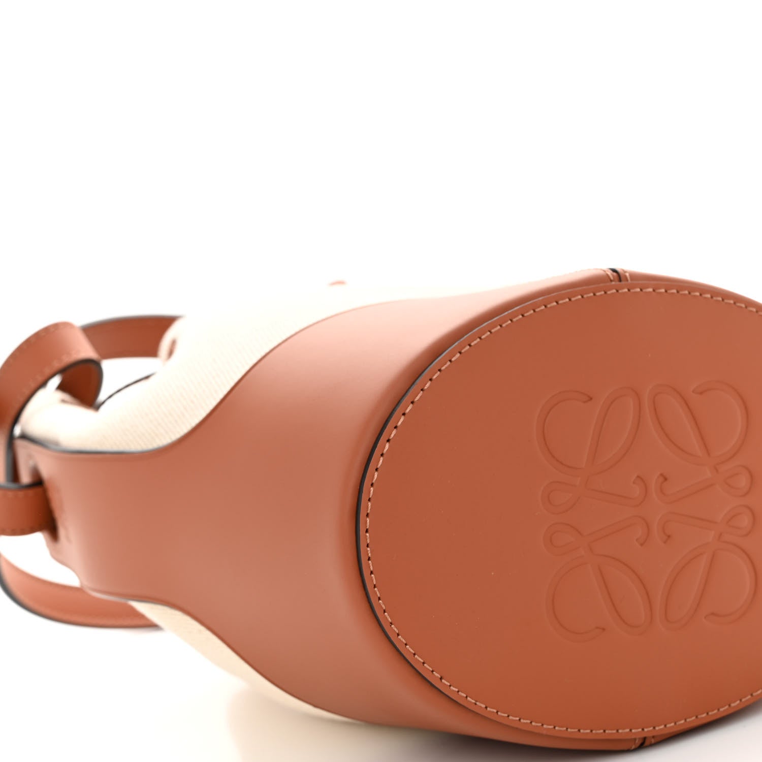 Loewe Canvas Calfskin Balloon Bucket Bag Ecru Tan 8 of 9