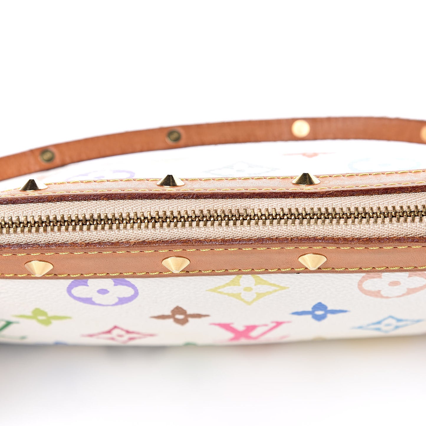 Monogram Multicolor Pochette Accessories White