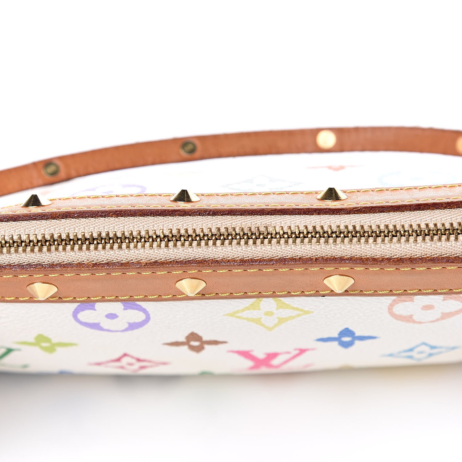 Louis Vuitton Monogram Multicolor Pochette Accessories White 14 of 14
