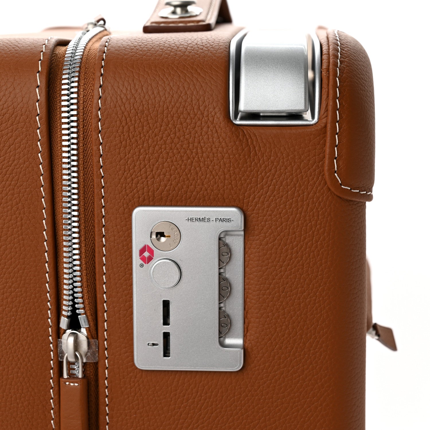 Hermes Taurillon Regate R.M.S. Trolley Case Luggage Gold 6 of 10