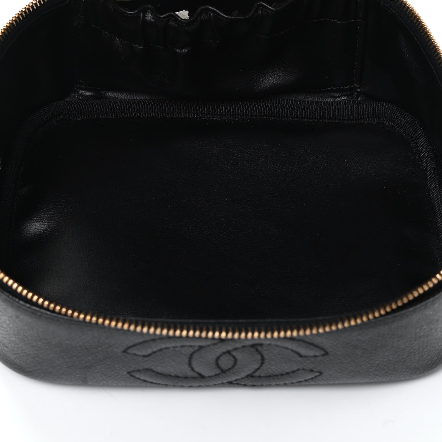 Chanel Caviar Vanity Cosmetic Case Black 4 of 4