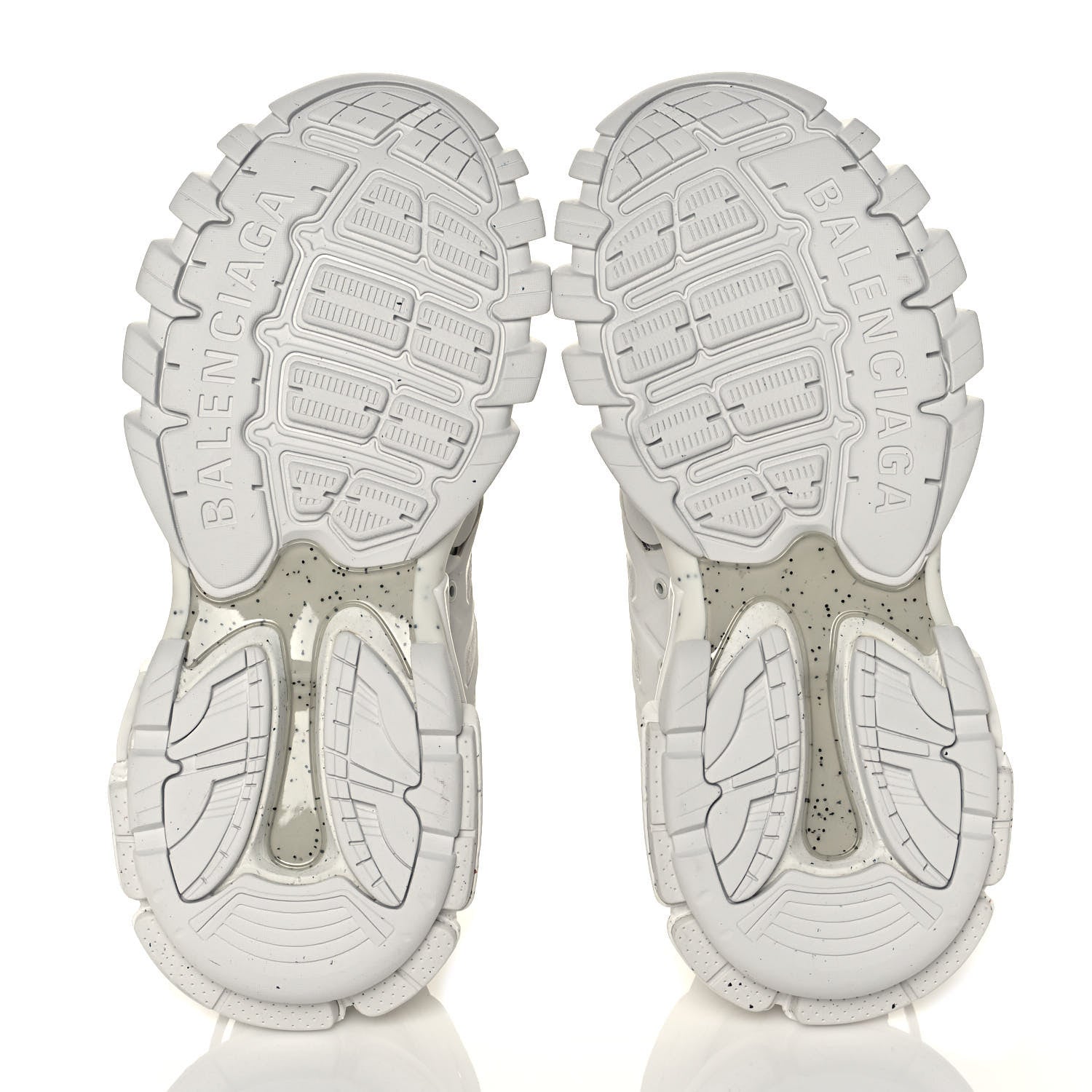 Balenciaga Rubber Mesh Fabric Monocolor Recycled Sole Womens Track Sneakers 40 White 5 of 9