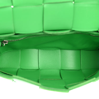 Bottega Veneta Lambskin Maxi Intrecciato Cassette Crossbody Bag Grass 5 of 20