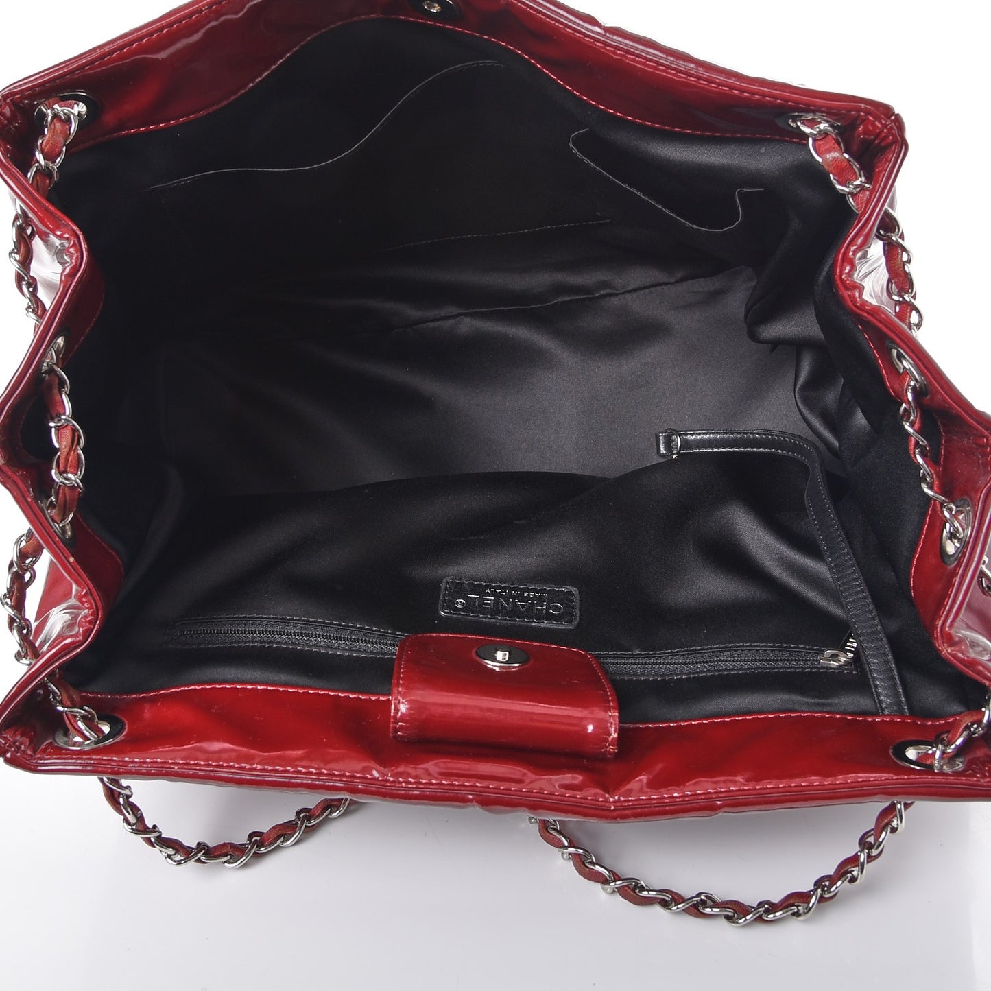 Vinyl Coco Ming Tote Burgundy